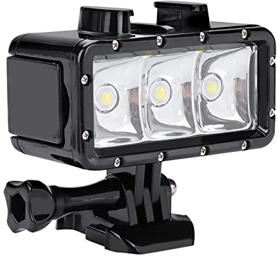 Led Unterwasser Videolicht für Xiaoyi Action 300 Lm | Wasserdichtes Fülllicht mit 3 Modi Superhelle Lm Leistung Lange Akkulaufzeit Ideal Tauch und Nachtaufnahmen