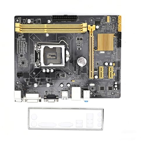 Bewinner Placa Base de Escritorio LGA 1150, Chipset H81, Placa Base para Procesadores Core I7, I5, I3, Pentium y Celeron de 4.ª Generación, con Diseño de Alimentación de 3 Fases, 2