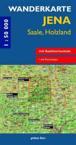 Wanderkarte Jena, Saale, Holzland: Mit Apolda, Naumburg, Camburg, Eisenberg, Bad Klosterlausnitz, Hermsdorf, Stadtroda, Kahla, Orlamünde. Mit ... Maßstab 1:50.000. (Wanderkarten 1:50.000)