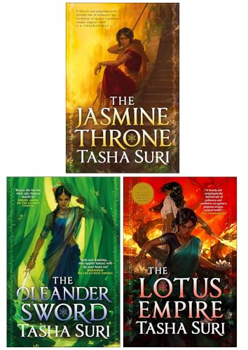 The Burning Kingdoms Series 3 Books Collection Set By Tasha Suri (The Jasmine Throne, The Oleander Sword & The Lotus Empire)