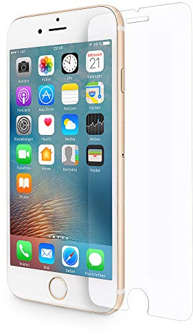 WIIUKA [2 Stück] Schutzglas -Protect- für Apple iPhone 8 und iPhone 7, gehärtetes 9H Glas mit schmutzabweisender Oberflächenbeschichtung, Premium Schutzfolie