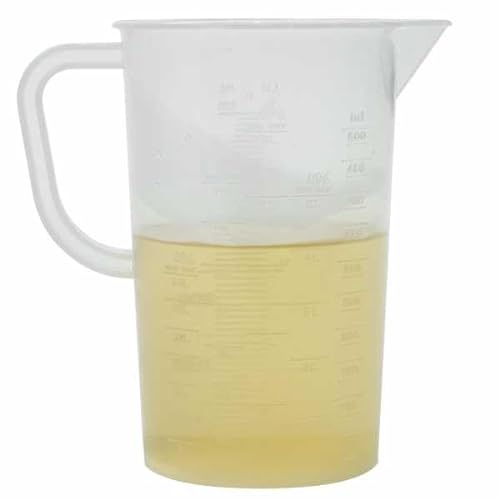 Matijardin - Broc doseur avec graduation en pourcentage 0,5 L pour mélange huile