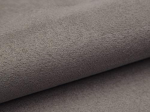 10 Meter Polsterstoff Meterware Alcala 22 Dunkelgrau Wildleder-Imitat Velours