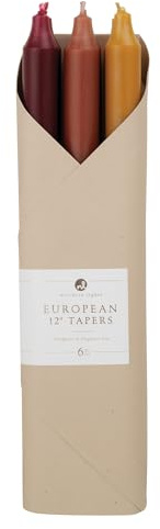 Northern Lights Candles - 12 6pk Taper Combo - Autumn Harvest - 72744