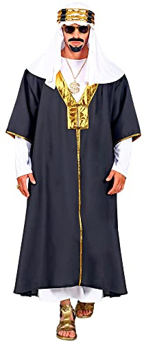 W WIDMANN MILANO Party Fashion - Kostüm Sultan, Tunika mit Robe, Turban, Araber, Scheich, Prinz, Faschingskostüme