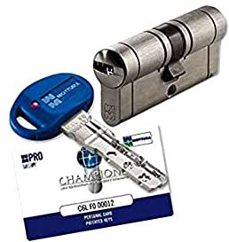CILINDRO DI SICUREZZA MOTTURA CHAMPIONS PRO mm.82 ARMO RIARMO 3CHIAVI +1N +1S CP4D3151A1