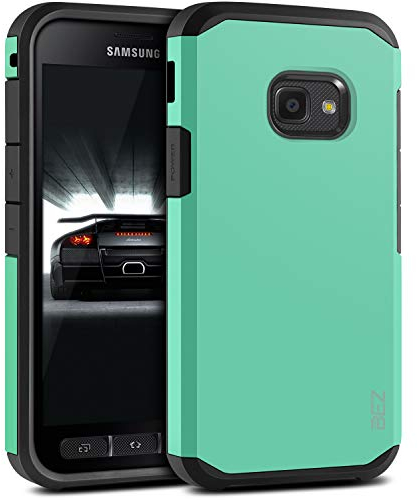 BEZ® Hülle für Xcover 4 Hülle, Hülle für Xcover 4S Hülle, hülle Stoßfestes Kompatibel für Samsung Galaxy Xcover 4 / 4s, [Heavy Duty Serie] Outdoor Dual Layer Armor Case Schutzhülle Robuste - Minze