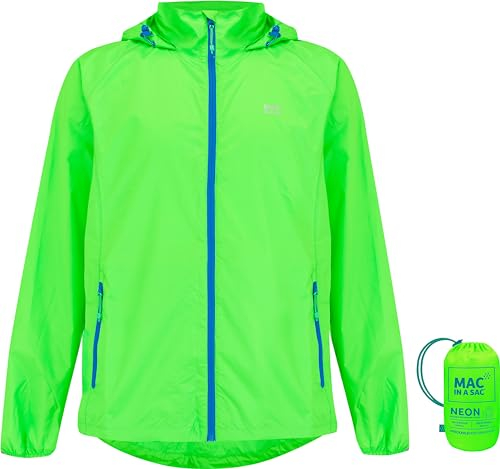 Mac in a Sac Origin II Veste imperméable Pliable pour Homme et Femme – Coupe-Vent, Respirant et léger Unisexe pour Temps Humide