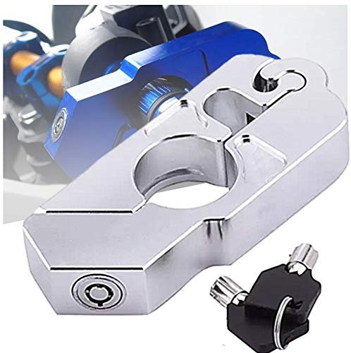 QMZDXH Candado de Freno para Motocicleta, Manillar Cierre de Seguridad Universal, Aleación de Aluminio CNC, Manillar Motocicleta, Palanca de Freno para Bicicleta Scooter