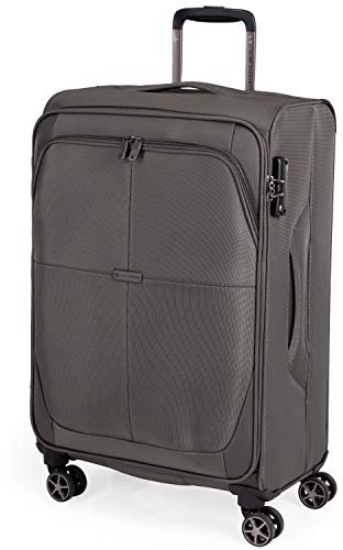 Gino Ferrari Softside-Koffer mit Rollen, Softshell-Koffer und Reisetaschen, groß, mittel, klein und Reisetasche, grün, M, Gepäck mit weichen Seiten