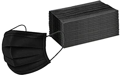 Antiviron 50 Stück Schwarz | Mund_und_nasenschutz | Masken_mundschutz | mundschutz_Maske | einwegmasken | Gesichtsmaske | mundschutz_einweg | schutzmasken | einmalmasken