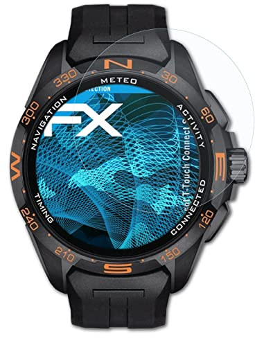 atFoliX Schutzfolie kompatibel mit Tissot T-Touch Connect Solar Folie, ultraklare FX Displayschutzfolie (3X)