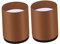 perfk Protecteur de pieds de table de rehausseur de chaise de meuble pour la surface en bois et en tapis - Rond 4x5cm Marron
