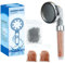 Roellgs Ionic Duschkopf, 3-lagig, Filtration, Hochdruck, wassersparend, Handbrause mit extra austauschbarem Zubehör, für Erwachsene, Kinder, Haustiere, Zuhause und Fitnessstudio
