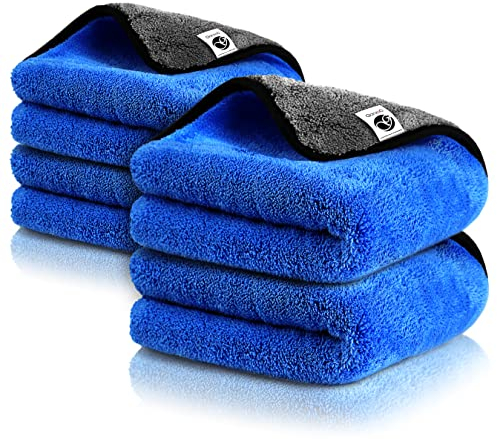 Ganzoo Mikrofaser-Reinigungstücher, GSM 1200 Microfasertuch, Premium Polier-Tuch, 40x40 cm, Auto-Pflege, extrem saugstark