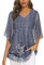 Syphiby Dressy Tops for Women 3/4 Sleeve Shirts V Neck Business Casual Blouses Flowy Wedding Church Office Work Wear Dressy Tunic Tops to Wear with Leggings Grey-Medium
