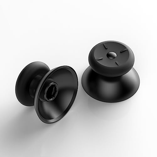 AOJAKI Thumbsticks Replacement for Oculus Quest 2 & Meta Quest 3 Controllers, Black, 2-in-1 Set