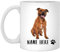 Kaffeebecher Roter Sitzender Individueller Text Des Staffordshire-Terriers Keramik Tasse Personalisierte Kaffee Tasse Einfache Geschenk Tasse Für Kollegen Büro Geschenk 330 ML