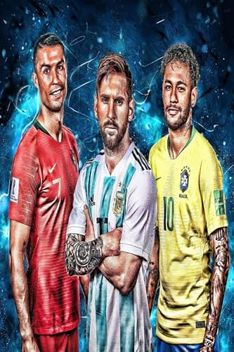 By Royal Dreams Cool Messi Ronaldo Neymar Poster, 30,5 x 45,7 cm, matt