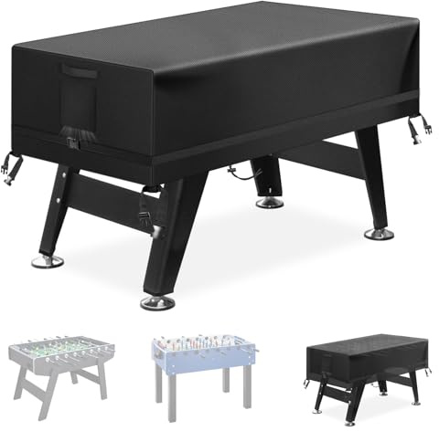 Kovshuiwe 147 x 132 x 76 cm Tischfußballtischabdeckung für den Außenbereich, strapazierfähig, wasserdicht, UV-beständig, staubdicht