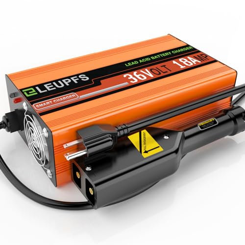 18 Amp 36 Volt Golf Cart Battery Charger for EZGO TXT,Upgrade Trickle Charge 4.0,4-6H Full Charge,for Lead Acid Batteries, AGM,Gel,Replace EZGO Charger 36 Volt,Golf Cart Charger 36 Volt D-Plug,110VAC