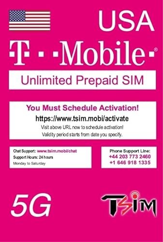 USA eSIM 7 Tage. T-Mobile Netzwerk mit Unbegrenzt Highspeed-Daten, Lokale Anrufe und SMS in den USA (Hawaii Inklusive). Erhalte eSIM Am Selben Tag per E-Mail und Beginne Sofort mit der Nutzung!