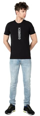 Iceberg T-Shirt C-Neck - F013639A - Noir - 3XL (EU)