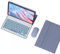 HLTOOP Tastatur Hülle für Honor Pad X9 11,5 Zoll 2023, Abnehmbare Kabellose Tastatur Mit Hintergrundbeleuchtung Und Schutzhülle,Purple with Mouse