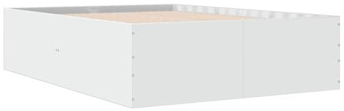 vidaXL Cadre de lit sans matelas blanc 140x200 cm