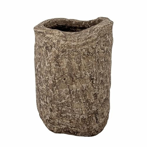 Janay Deko-Vase, Braun, Papiermaché