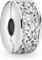 TCZNAF Clear Pavé Clip Charms Bead -Anhänger für europäische Armbänder und Halsketten für Damen
