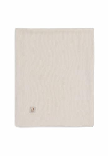 Jollein Babydecke Cosy Knit, Ivory - 100x150cm - 60% Baumwolle, 40% Acryl - Fürs Kinderbett - 1.0 TOG - Oeko-TEX Zertifiziert - Strickmuster