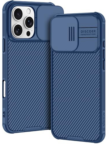 AROYI Cover Compatibile con iPhone 16 Pro, Cover per iPhone 16 Pro Protezione Fotocamera Anti Graffio Hard PC Custodia per iPhone 16 Pro(6.3) - Blu