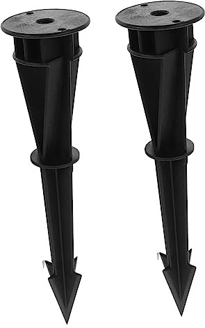 PHENOFICE 2stücke Erdspieße Aus Kunststoff Für Led-gartenlampen Erdspieße Für Lichter Gartenzubehör Installieren Windbeständig Für Außenbereich