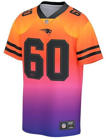 New England Patriots NFL Gradient Foundation Jersey (DE/NL/SE/PL, Alphanumerisch, XL, Regular, Regular, Multi)