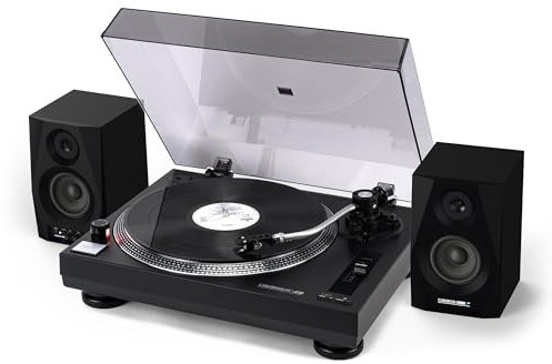 Reloop RT-1 BT & Reloop DSM-3 BT Speaker Bundle: Turntable + Speaker DJ and HiFi Pleasure Combined with Smart Connectivity
