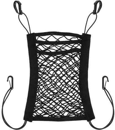 AHQiZFX 3-Stufiger Auto-Netz-Organizer,3-Lagige Auto-Netztasche,Sitzlehne Netztasche,Stretch Gepäcknetz,Car Netz Organizer,Netztasche für Rückenlehne,Vermeiden Störungen durch Haustiere/Kinder