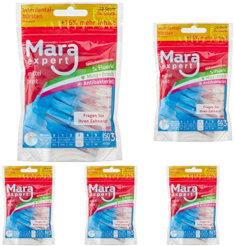 MARA EXPERT - Interdentalbürste ISO 3 (Packung mit 5)