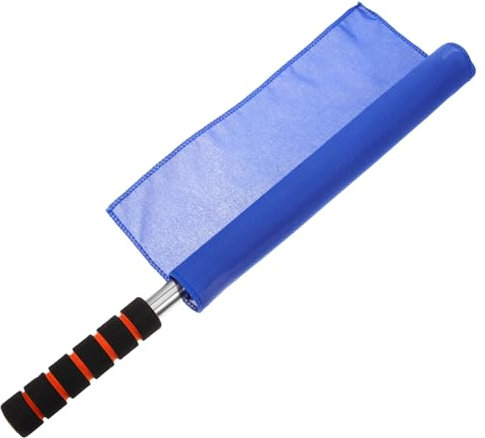 Generisch Schiedsrichter pfeifen pfeift Sport Fan-Jubelfahnen Rote Flaggen Notpfeife mit Lanyard stadion stade sportzubehör Schiedsrichter führen Flaggen Schiedsrichterfahne Baumwolle Blue