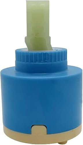 CTCOIJRN Cartouche de robinet, cartouche de remplacement de cartouche de mitigeur, cartouche de robinet en céramique de 40 mm, cartouche de robinet en céramique, valve de cartouche à disque en céramiq