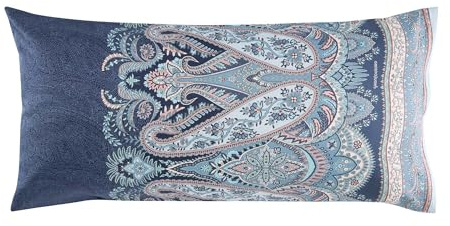 Bassetti SABBIONETA Kissenhülle zu Bettwäsche aus 100% Baumwollsatin in der Farbe Blau B3, Maße: 40x80 cm - 9331453