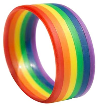 WOFASHPURET Silicone Bangle Armband Regenbogenfarben Einzigartige Verstellbare Silikonarmbänder Für Lgbtq Feiern Partys Und Alltägliche Anlässe Für Damen Und