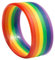 WOFASHPURET Silikon Armband Regenbogenfarben Verstellbares Fashion Wristband Für Damen Und Herren Lgbtq Stolz Armband Für Partys Und Tägliches Tragen