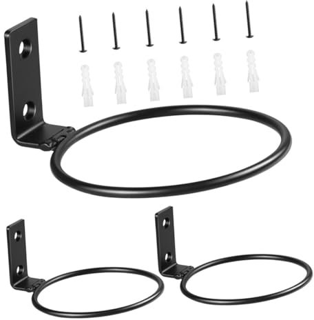 Happyyami Wand Blumenkastenhalterung 1 Satz Eisen Schwarz für Balkon