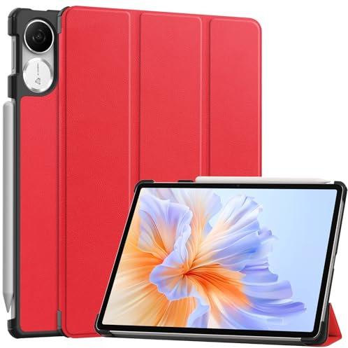 Tablet-Reise Kompatibel mit Huawei Honor Pad V9 11,5 Zoll Hülle, dreifach faltbare Smart Tablet Hülle, leichte Schutzhülle, harte PC-Rückseite, schlanke Hülle, mehrere Betrachtungswinkel, automatische