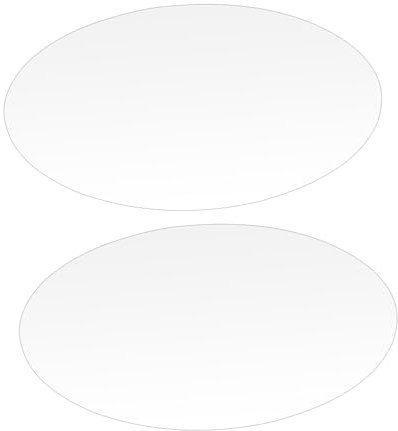 TEHAUX 2Piezas Espejo Adhesivo Ovalado Autoadhesivo Calcomanías Decorativas para Pared para Baño Dormitorio y Decoración