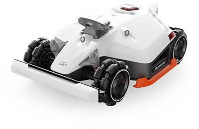 MAMMOTION LUBA 2 AWD 5000X Mähroboter ohne Begrenzungskabel, NetRTK+Vision, Keine RTK-Antenne erforderlich, Auto-Kartierung, Empf. 5000m², Max. 6000m², mit 4G-Modul, 80% Steigung
