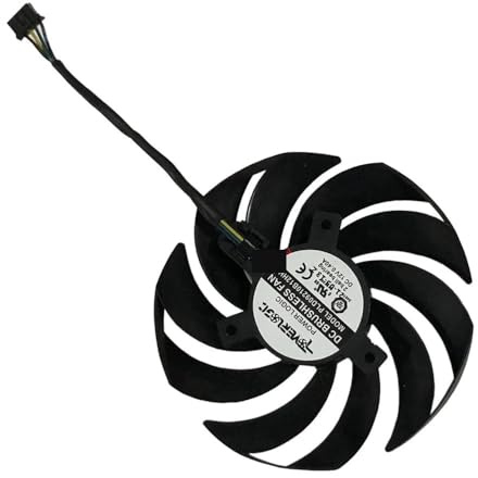 ZFFYGFE Ventilateur VGA PLD09210S12HH PLD09210B12HH pour Carte Graphique MSI RTX 3070 3080 3090 Ti pour Gaming X Trio SUPRIM-X(S12HH A Fan)