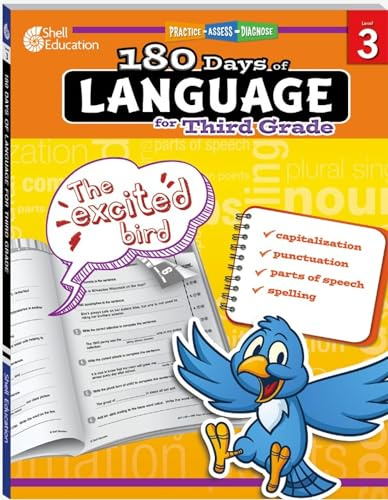 180 Days of Language for Third Grade: Practice, Assess, Diagnose (180 Days of Practice)