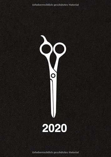 Terminplaner Friseur groß (DIN A4) - Terminbuch 2020 für Friseure: Salonplaner und Tagesplaner für 365 Tage (Mo bis So), für den Friseursalon, schwarz